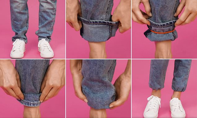 How to Make Sweatpants Shorter With a Hair Tie?