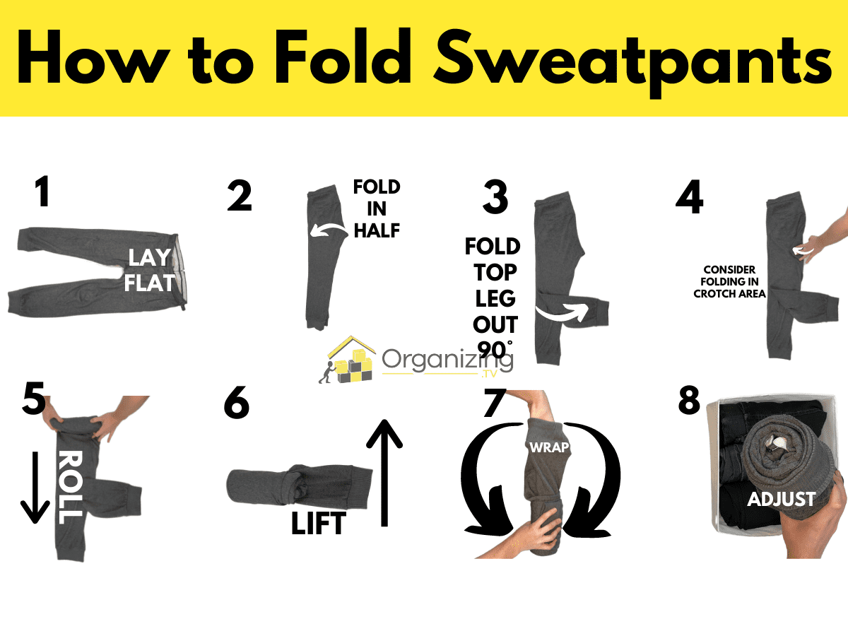 How To Fold Sweatpants In Drawer? – solowomen