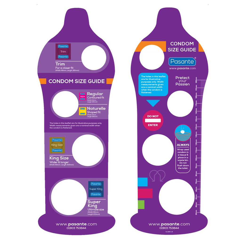 a4 shape size guide pack of 5 pasante healthcare ltd on how to know what size condom to buy uk