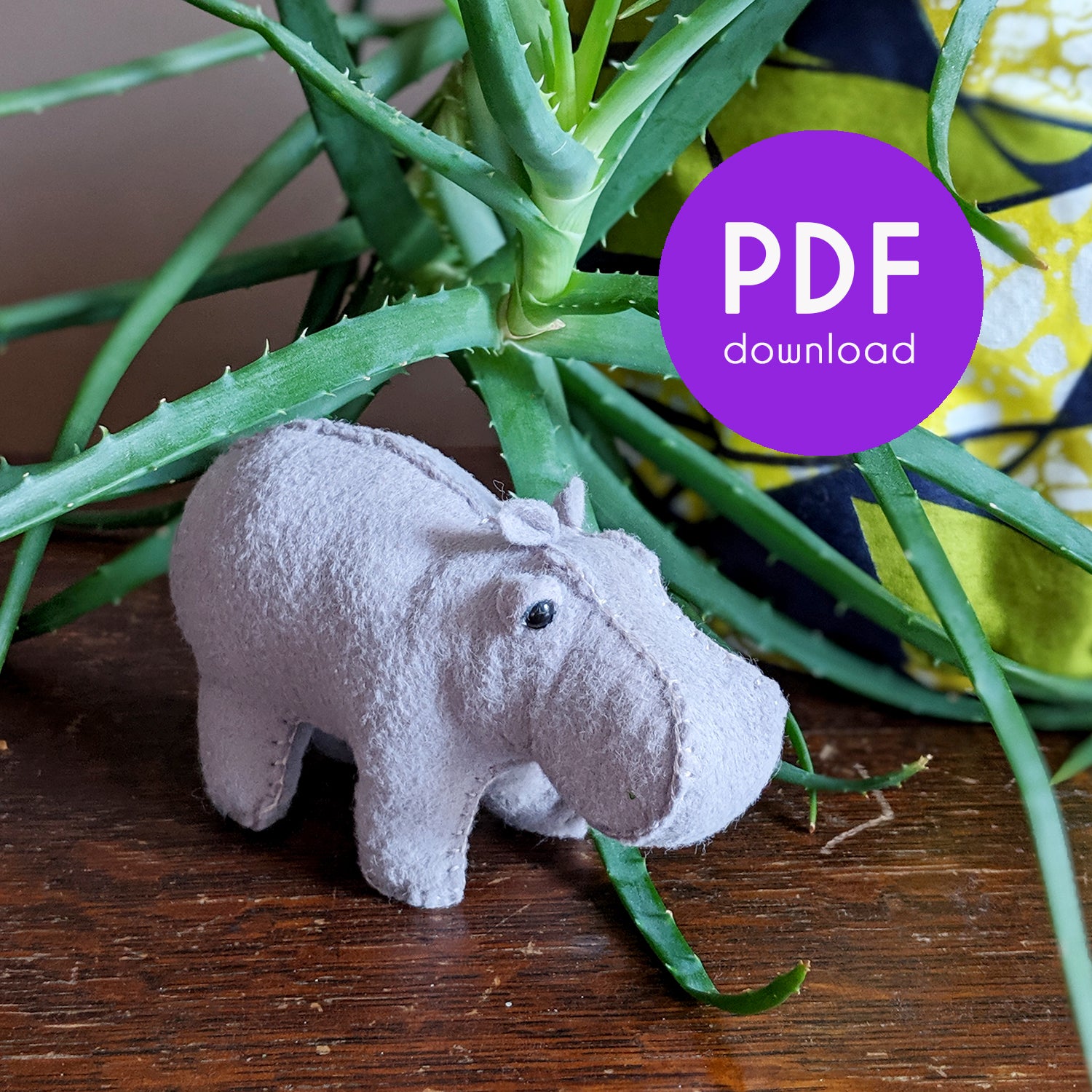 hippo sewing pattern