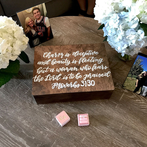 Love Letter Wooden Box Proverbs 31:30