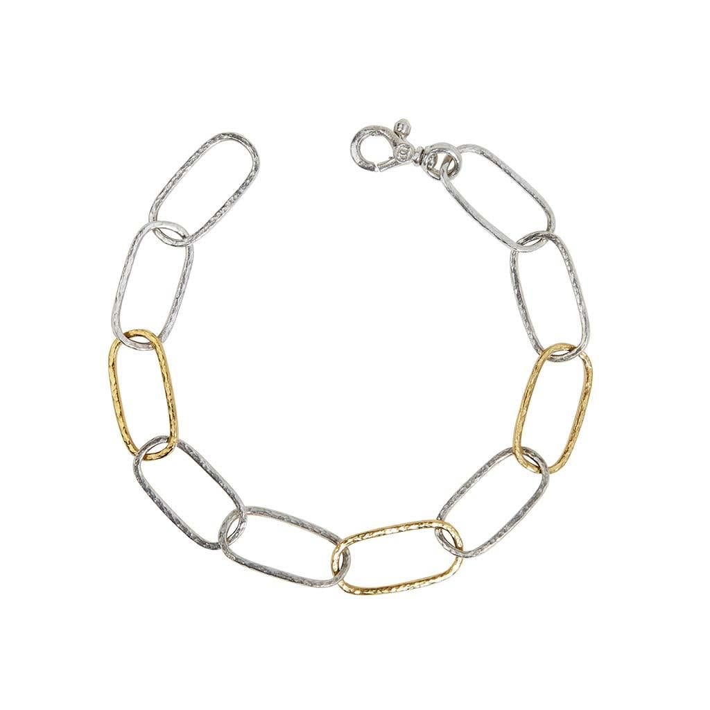 Geo Elongated Link Bracelet