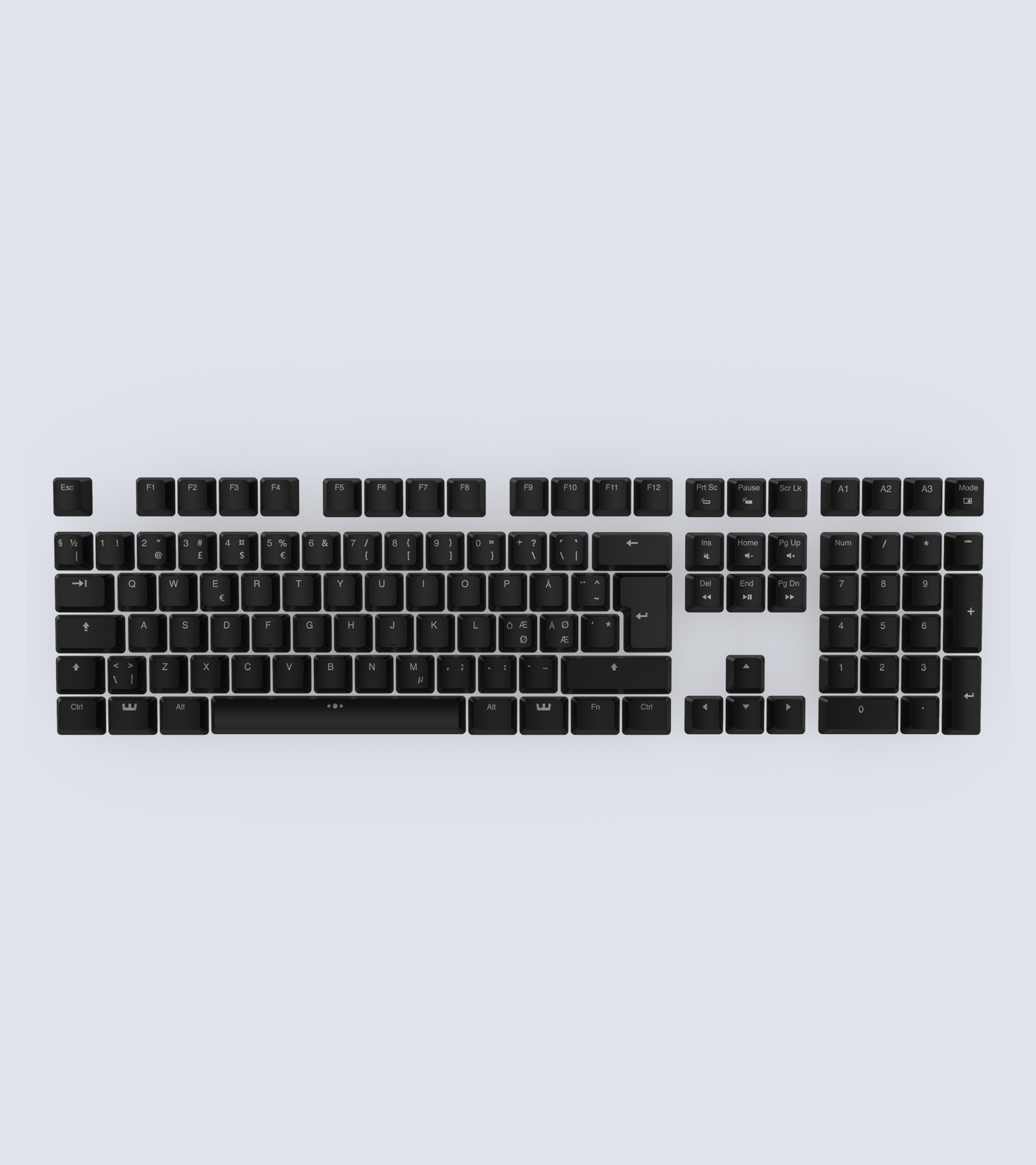 Wooting Etched Backlit ABS keycap Set - Black, Wooting Store EU