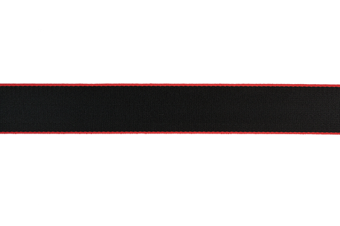 Custom Colored Seat Belt in Black with Red Edges