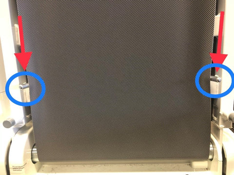 Treadmill guide pins