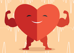 pushups and exercise for a healthy heart