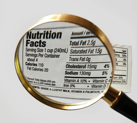 nutrition facts label simple