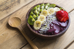 healthy acai bowl with fruit