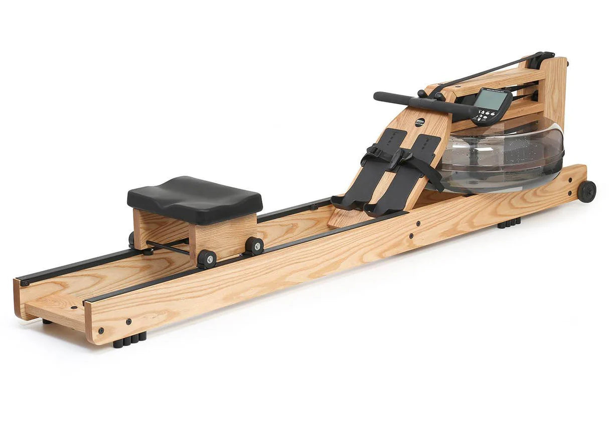 WaterRower Rowing Machine in natural ash wood with S4 performance monitor.