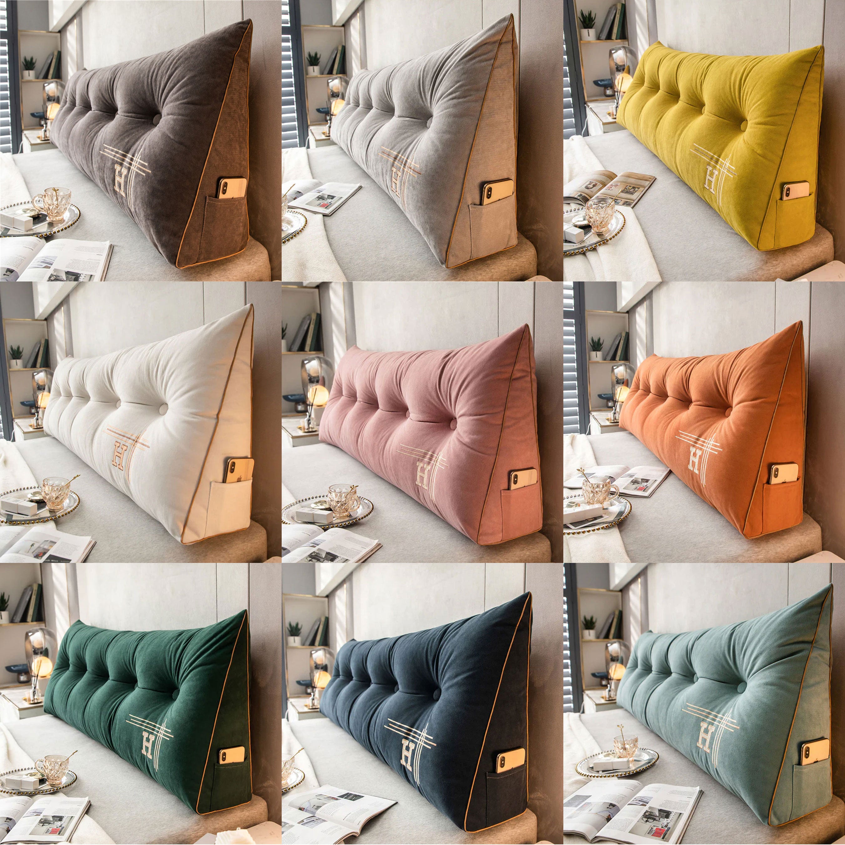 Wedge Pillow - Headboard Pillow - Triangle Bed Wedge - Backrest Pillow –  Fresh Frenzy