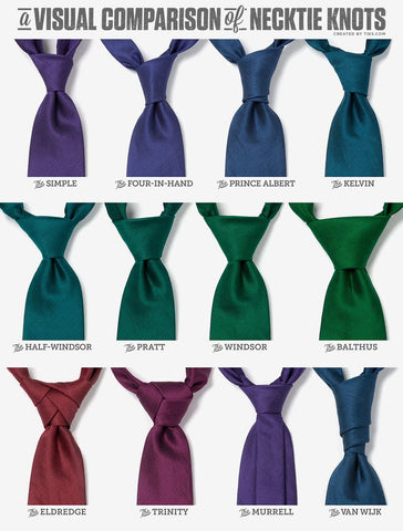 Necktie Knots To Know - 12 Knots For Menswear