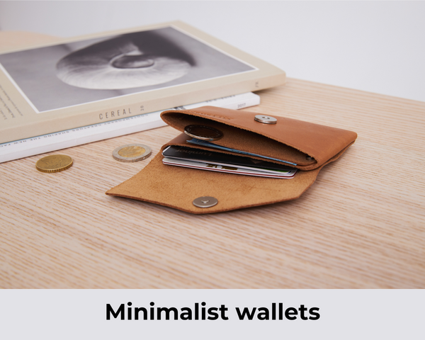 Minimalist leather wallets