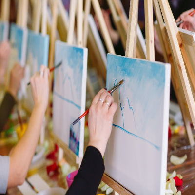 How to Host a Do It Yourself Paint and Sip at Home! Portfolio Picture  Framers