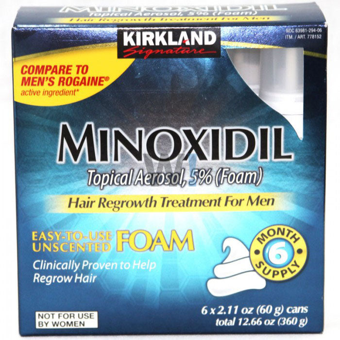 Kirkland 5% Minoxidil Extra Strength Foam Hair Loss and Hair – MonsterHotDeals