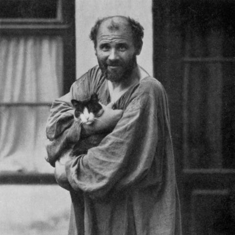 klimt photo with cat