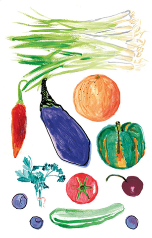 eats list vegetable illustration