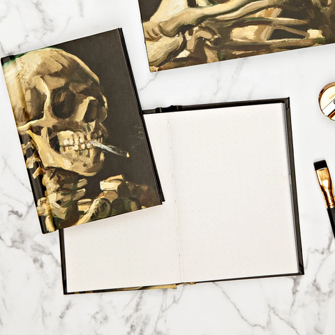 skull notebook vangogh