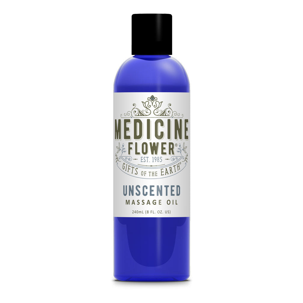 Unscented Massage Oil 8oz 240ml – Medicine Flower