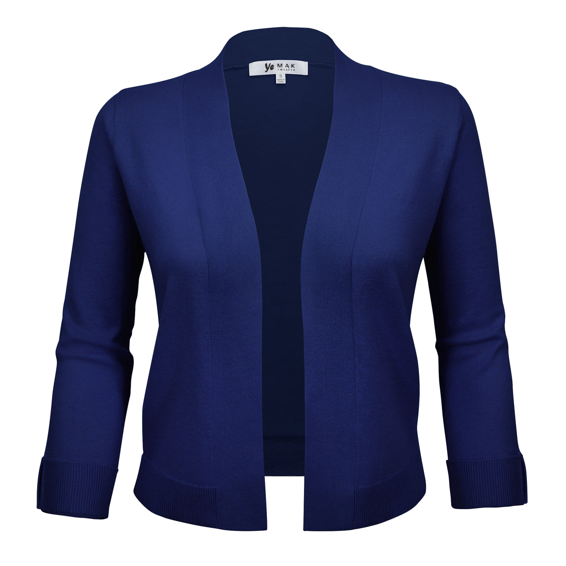 Women's 3/4 Sleeve Bolero Style Crop Cardigan | YEMAK Sweater