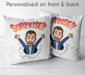 double sided personalised cushion