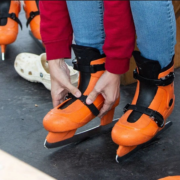 plastic rental ice skate