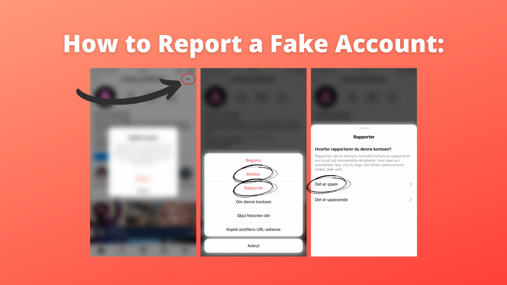 How to report a fake instagram account