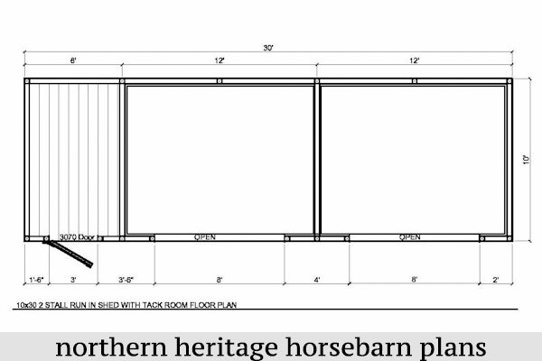 Large Horse Barn Plans Northern Heritage Horsebarn Plans