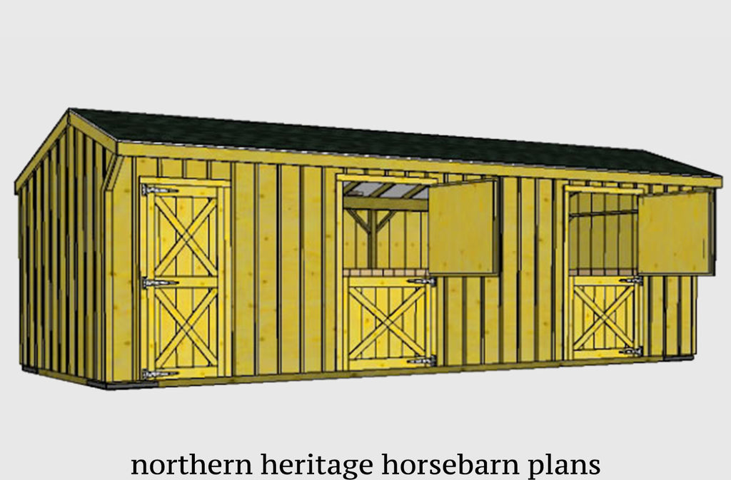 All Products Northern Heritage Horsebarn Plans