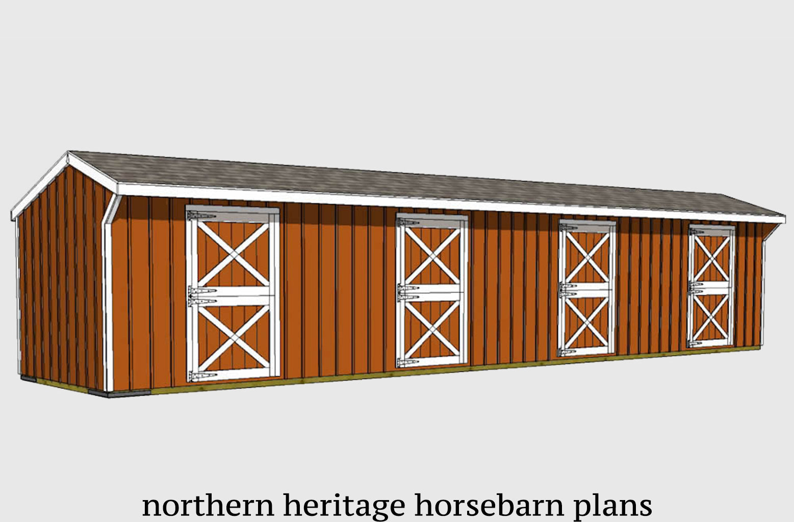 Large Horse Barn Plans Northern Heritage Horsebarn Plans