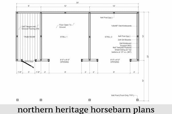 Large Horse Barn Plans Northern Heritage Horsebarn Plans