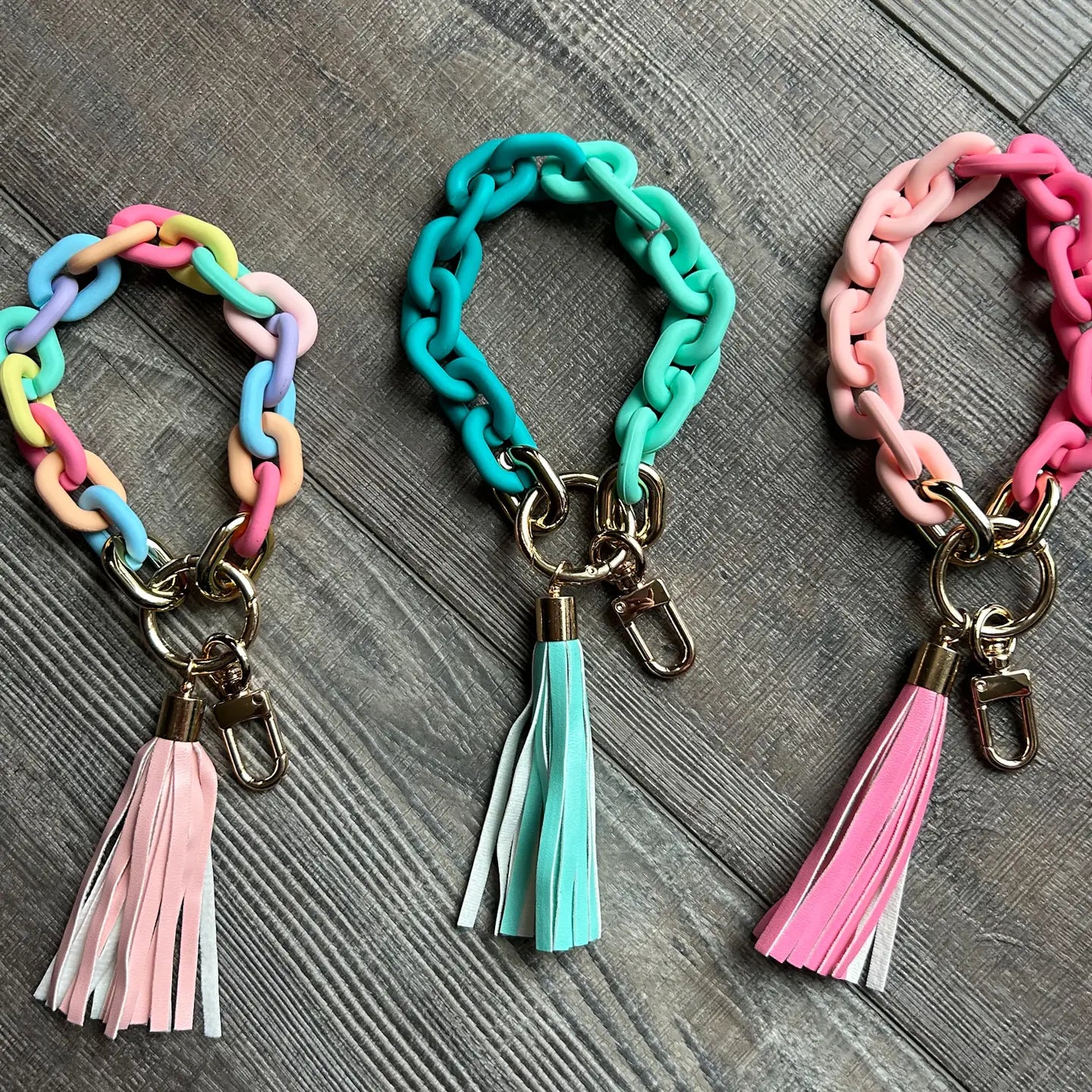 Acrylic Wristlet Chain Keychain