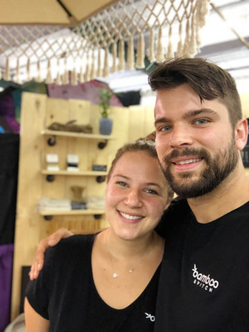 bamboo switch founders alex and jordan at minnesota state fair