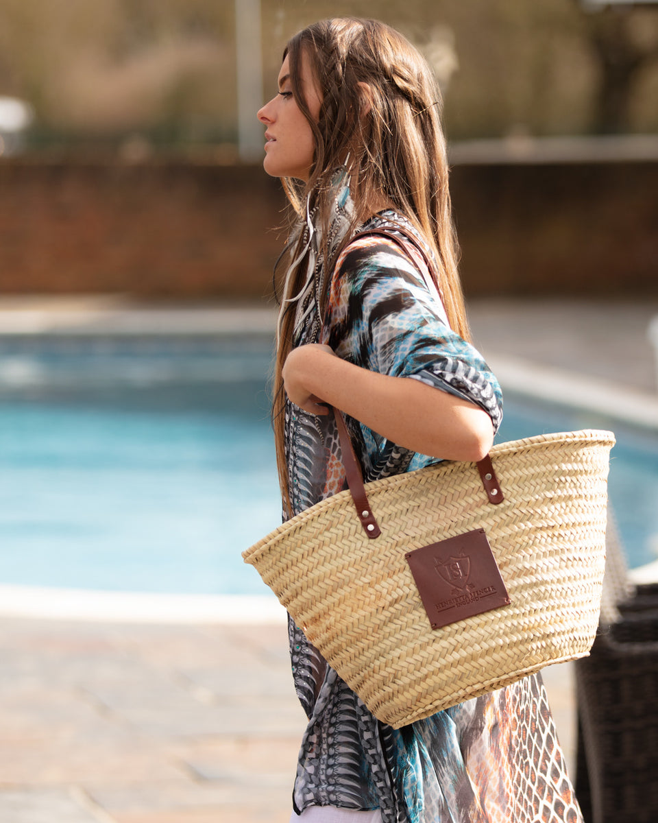 The Chelsea (Walnut) | Tote Basket Bag | Henrietta Spencer