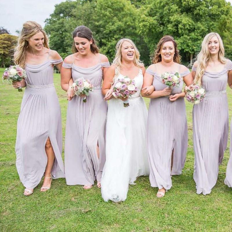 pastel pink long dress