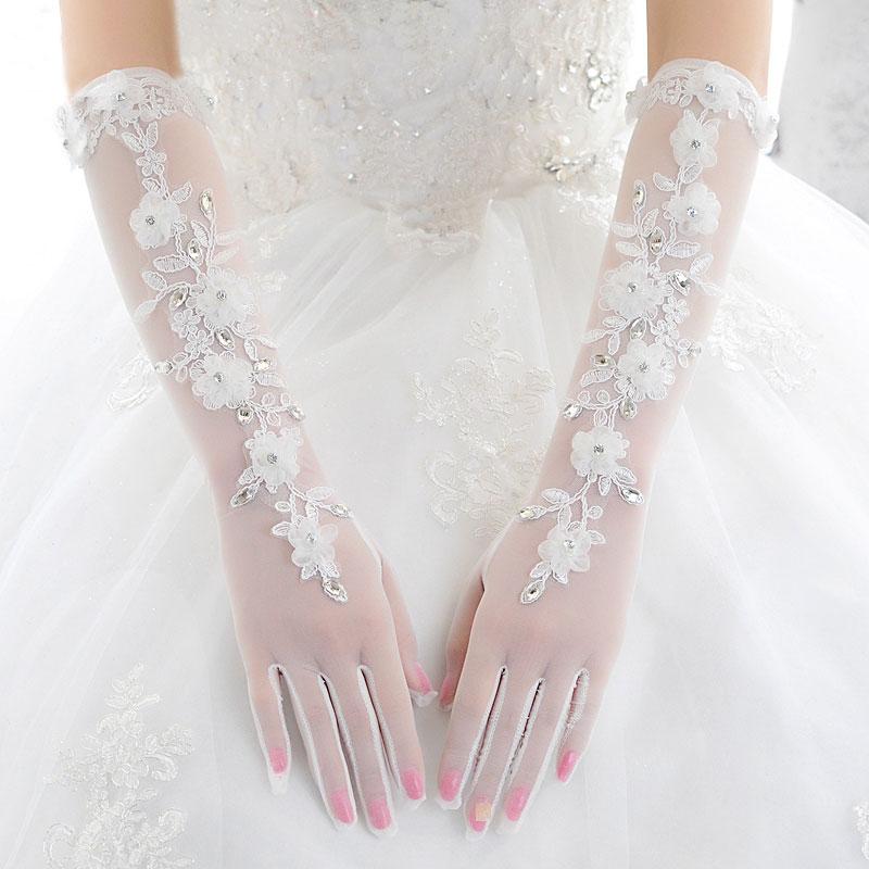 long fingerless wedding gloves