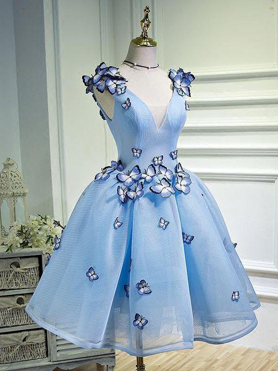 sky blue 15 dresses