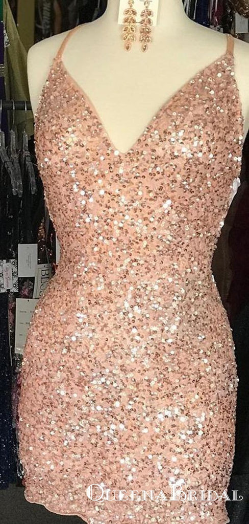 short tight sparkly dresses