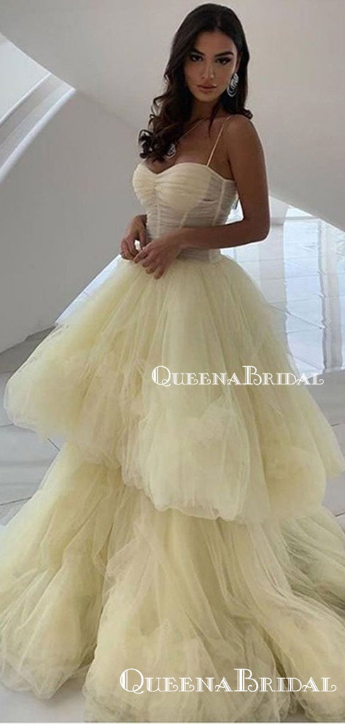 light yellow ball gown