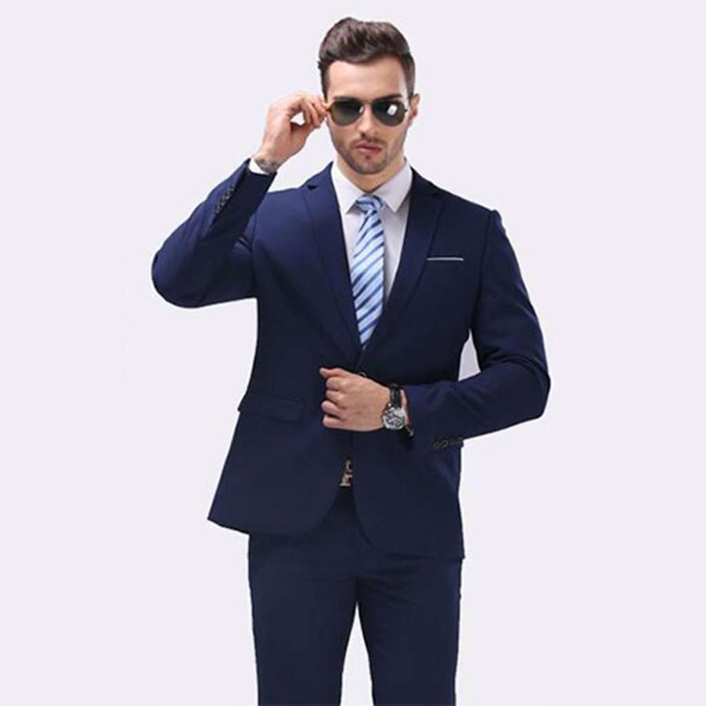 Classic Men Suit Slim Small Suit Wedding Groom Wear Men Suit