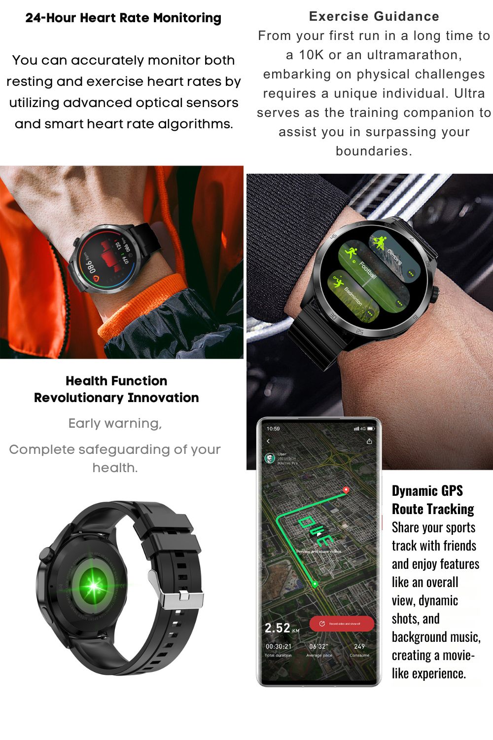 Microwear GT4 Max Smartwatch Detail 10