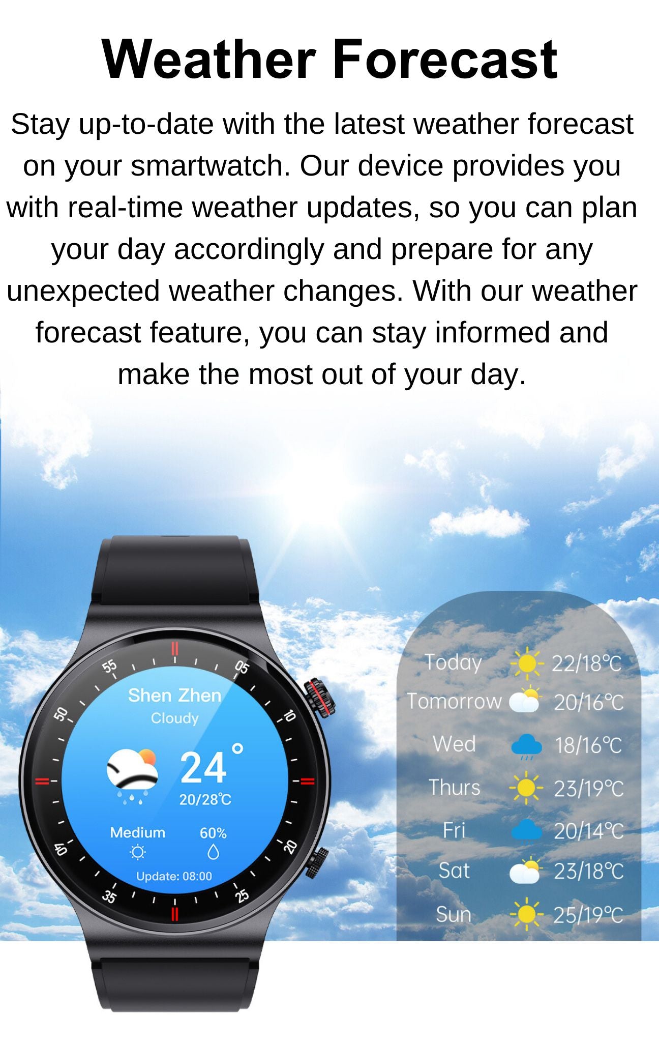 smartwatch weather forecast