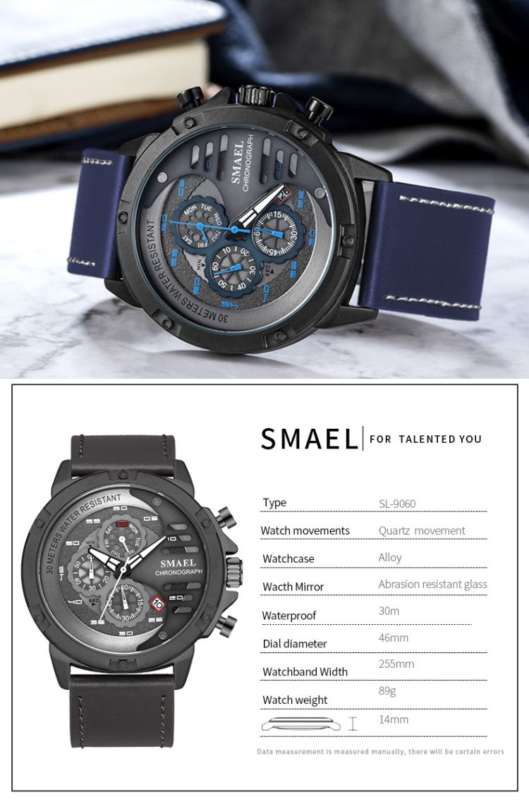 Smael Leather Watch