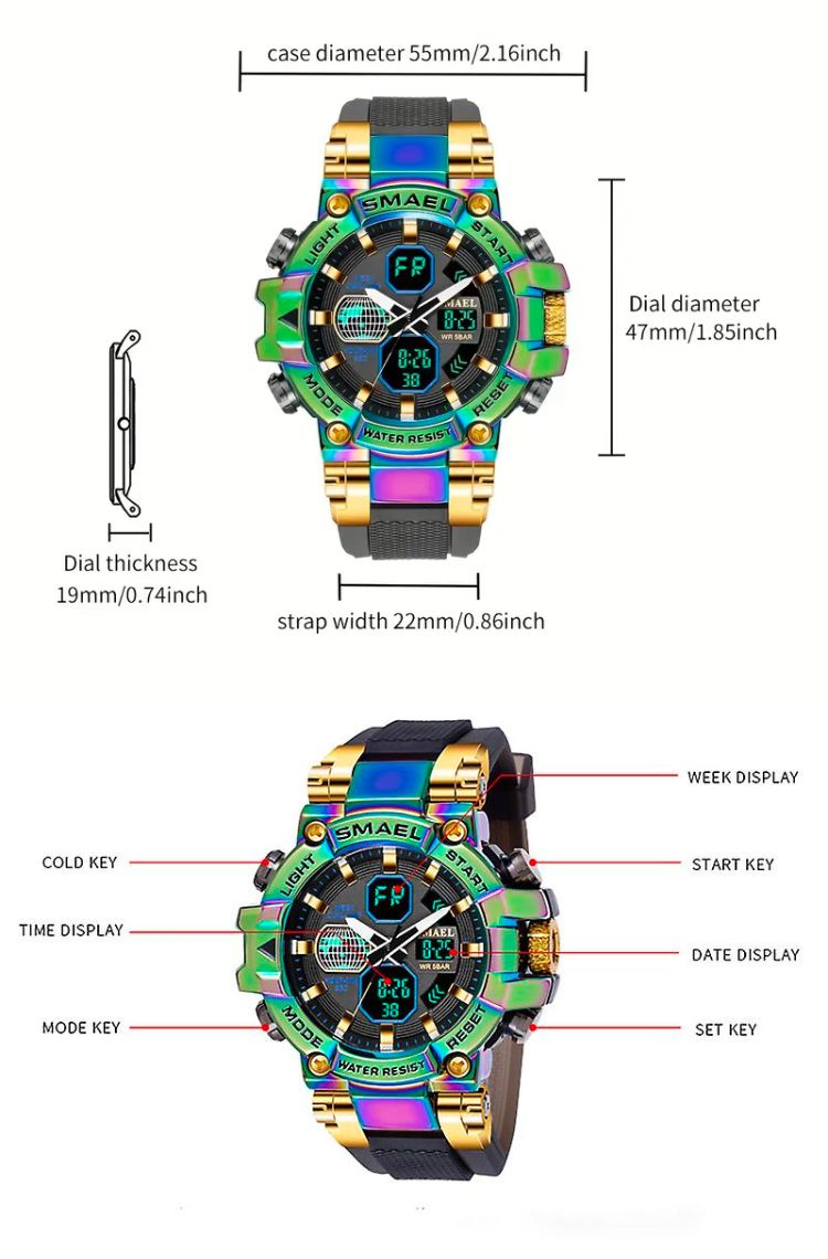 Smael alloy Watch