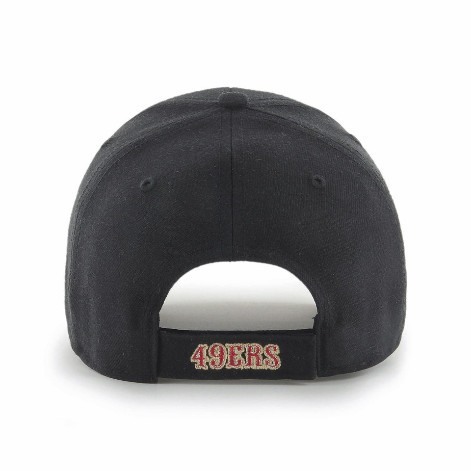 49ers black dad hat