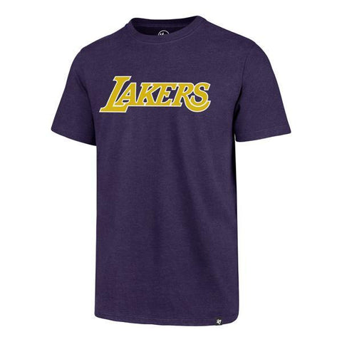 47 Brand Los Angeles Lakers Wordmark Purple T-Shirt – Sickoutfits