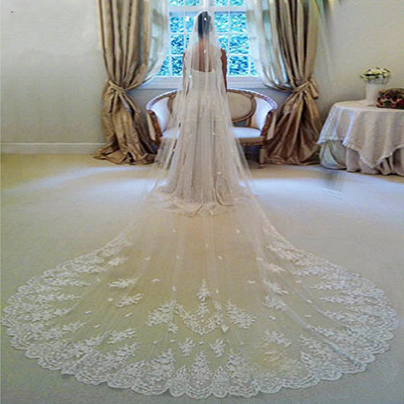 very long wedding veils