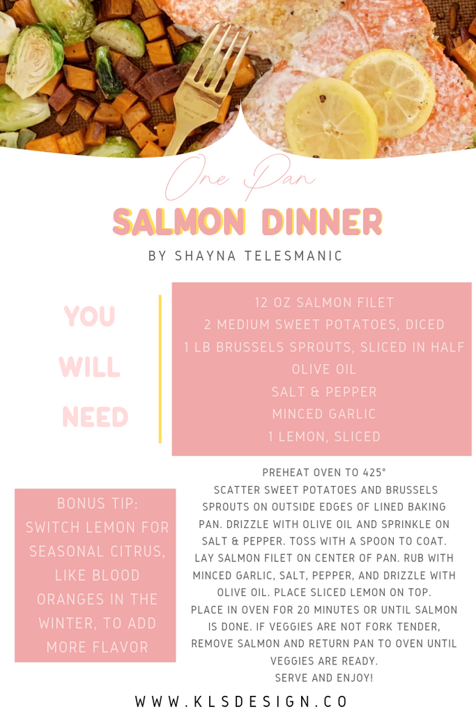 one pan salmon and veggies recipe