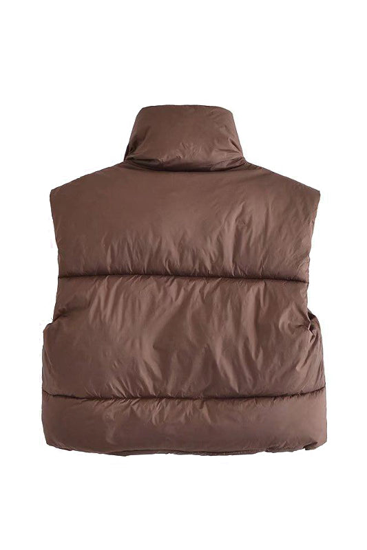Cropped Puffer Vest – BIDA Boutique