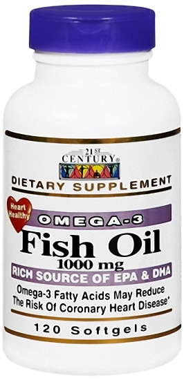 21st Century Fish Oil 1000 Mg Omega 3 With Epa And Dha 120