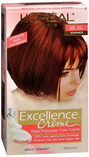 L Oreal Excellence Creme 6r Light Auburn Warmer Familyotc